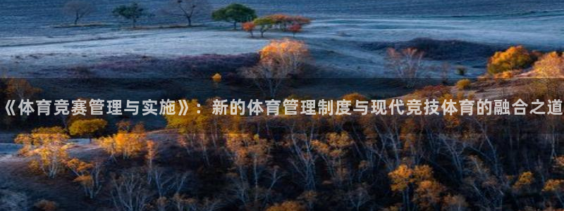 必一体育下载app下载：《体育竞赛管理与实施》：新的体育管理