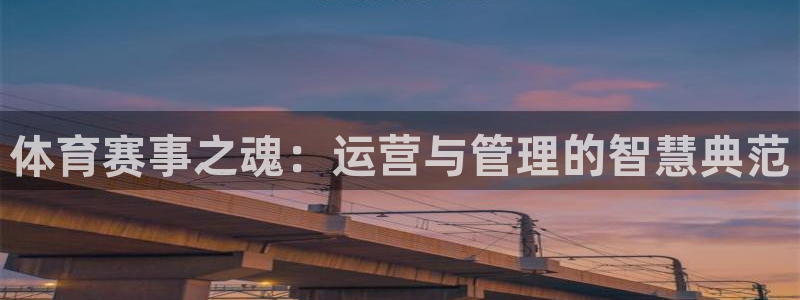 必一体育APP：体育赛事之魂：运营与管理的智慧典范